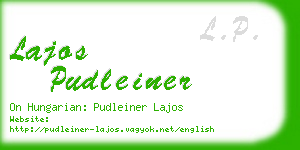 lajos pudleiner business card